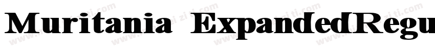 Muritania ExpandedRegular字体转换